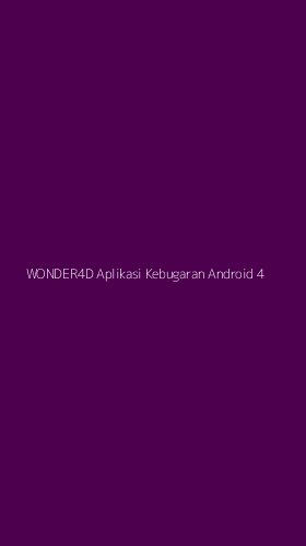 Tampilan Antarmuka Aplikasi Wonder4d Aplikasi Kebugaran Android - 4