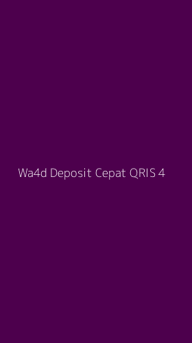 Tampilan Antarmuka Aplikasi Wa4d Deposit Cepat Qris - 4