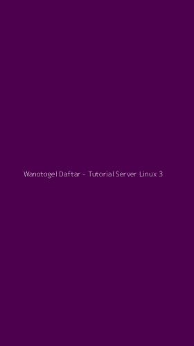 Tampilan Antarmuka Aplikasi Wanotogel Daftar - Tutorial Server Linux - 3
