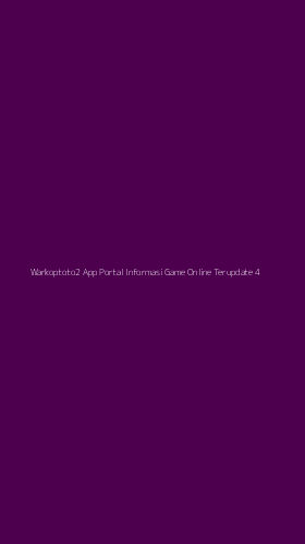 Tampilan Antarmuka Aplikasi Warkoptoto2 App Portal Informasi Game Online Terupdate - 4