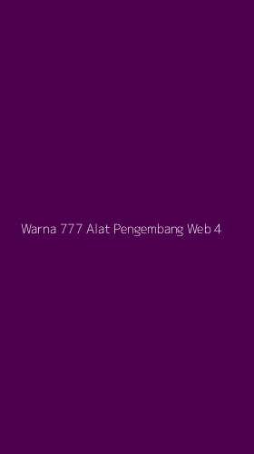 Tampilan Antarmuka Aplikasi Warna 777 Alat Pengembang Web - 4