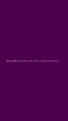 Tampilan Antarmuka Aplikasi Warung88 Cara Recovery Akun Lupa Password - 4