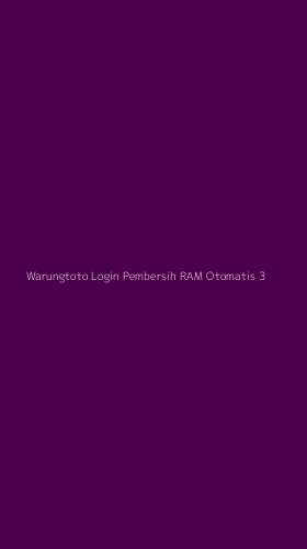 Tampilan Antarmuka Aplikasi Warungtoto Login Pembersih Ram Otomatis - 3