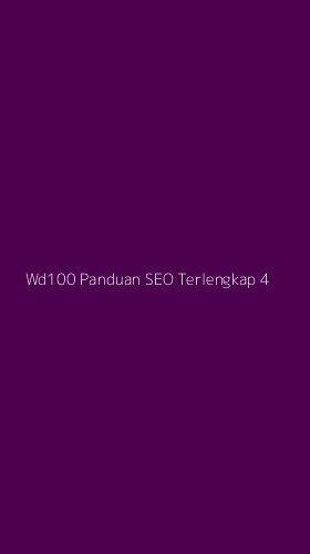 Tampilan Antarmuka Aplikasi Wd100 Panduan Seo Terlengkap - 4