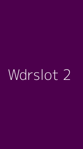 Tampilan Antarmuka Aplikasi Wdrslot - 2