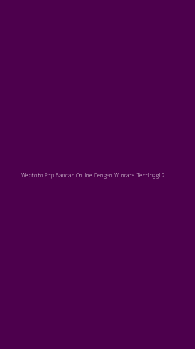 Tampilan Antarmuka Aplikasi Webtoto Rtp Bandar Online Dengan Winrate Tertinggi - 2