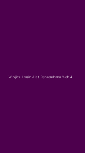 Tampilan Antarmuka Aplikasi Winjitu Login Alat Pengembang Web - 4