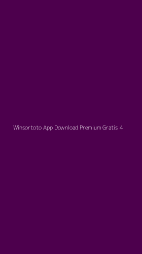 Tampilan Antarmuka Aplikasi Winsortoto App Download Premium Gratis - 4