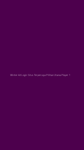 Tampilan Antarmuka Aplikasi Winter 4d Login Situs Terpercaya Pilihan Utama Player - 1
