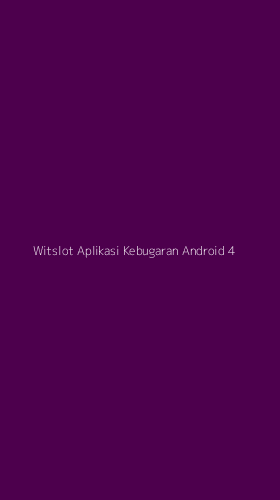 Tampilan Antarmuka Aplikasi Witslot Aplikasi Kebugaran Android - 4