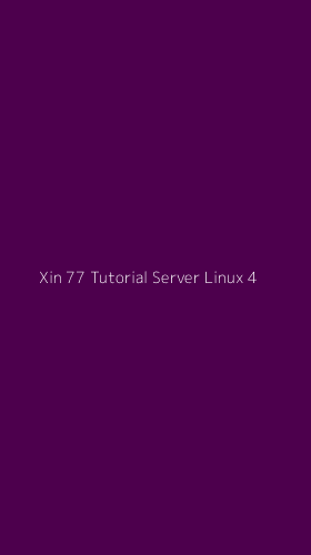 Tampilan Antarmuka Aplikasi Xin 77 Tutorial Server Linux - 4
