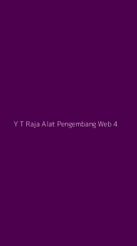 Tampilan Antarmuka Aplikasi Y T Raja Alat Pengembang Web - 4
