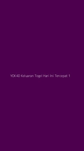 Tampilan Antarmuka Aplikasi Yok4d Keluaran Togel Hari Ini Tercepat - 1