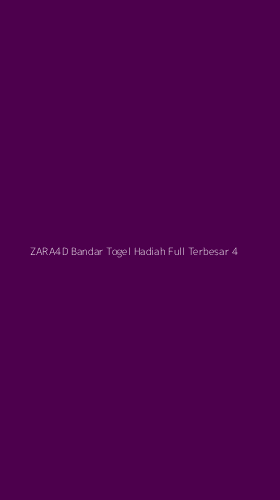 Tampilan Antarmuka Aplikasi Zara4d Bandar Togel Hadiah Full Terbesar - 4