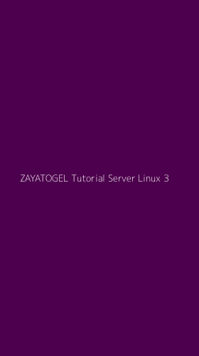 Tampilan Antarmuka Aplikasi Zayatogel Tutorial Server Linux - 3