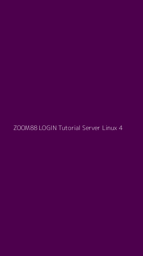 Tampilan Antarmuka Aplikasi Zoom88 Login Tutorial Server Linux - 4