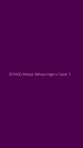 Tampilan Antarmuka Aplikasi Zoyaqq Belajar Bahasa Inggris Cepat - 3