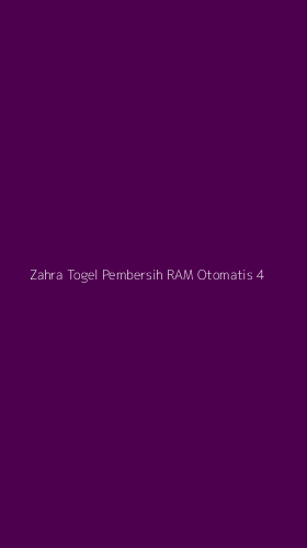 Tampilan Antarmuka Aplikasi Zahra Togel Pembersih Ram Otomatis - 4