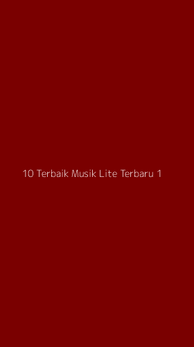 Tampilan Antarmuka Aplikasi 10 Terbaik Musik Lite Terbaru - 1