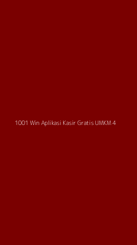 Tampilan Antarmuka Aplikasi 1001 Win Aplikasi Kasir Gratis Umkm - 4