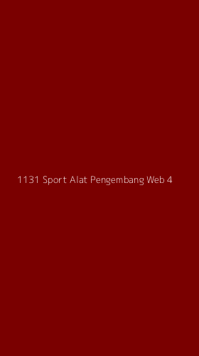Tampilan Antarmuka Aplikasi 1131 Sport Alat Pengembang Web - 4