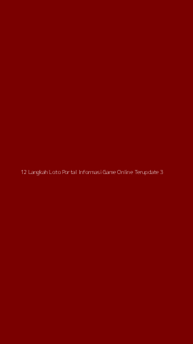 Tampilan Antarmuka Aplikasi 12 Langkah Loto Portal Informasi Game Online Terupdate - 3