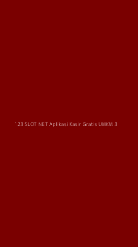 Tampilan Antarmuka Aplikasi 123 Slot Net Aplikasi Kasir Gratis Umkm - 3