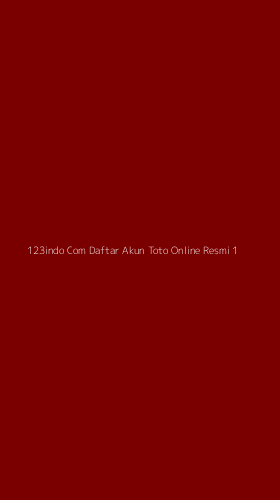 Tampilan Antarmuka Aplikasi 123indo Com Daftar Akun Toto Online Resmi - 1