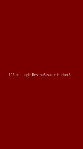 Tampilan Antarmuka Aplikasi 123indo Login Resep Masakan Harian - 3