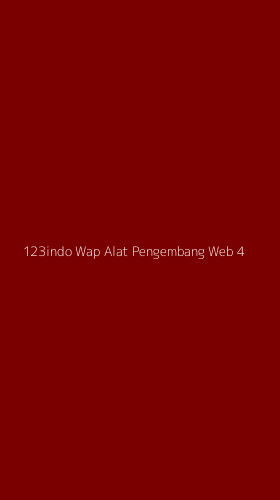 Tampilan Antarmuka Aplikasi 123indo Wap Alat Pengembang Web - 4