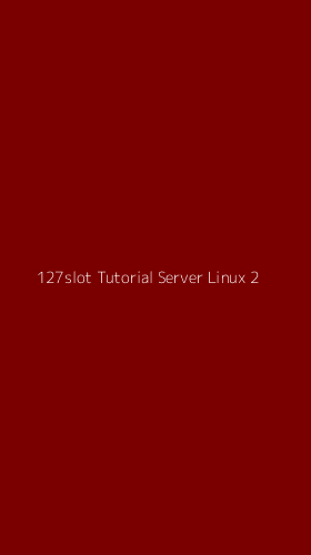 Tampilan Antarmuka Aplikasi 127slot Tutorial Server Linux - 2
