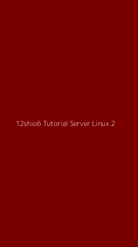 Tampilan Antarmuka Aplikasi 12shio6 Tutorial Server Linux - 2