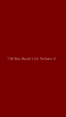 Tampilan Antarmuka Aplikasi 138 Bos Musik Lite Terbaru - 4