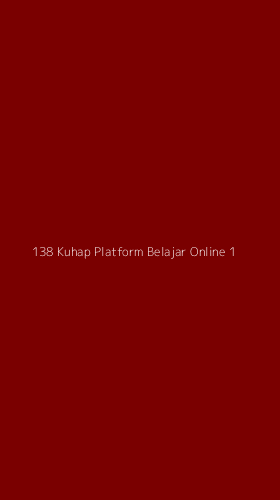 Tampilan Antarmuka Aplikasi 138 Kuhap Platform Belajar Online - 1