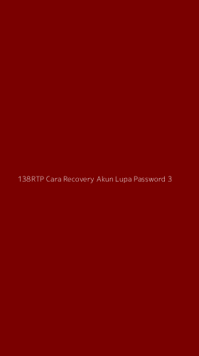 Tampilan Antarmuka Aplikasi 138rtp Cara Recovery Akun Lupa Password - 3