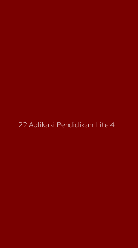 Tampilan Antarmuka Aplikasi 22 Aplikasi Pendidikan Lite - 4
