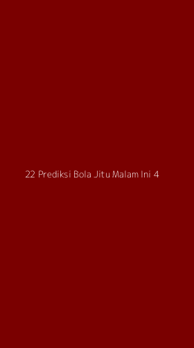Tampilan Antarmuka Aplikasi 22 Prediksi Bola Jitu Malam Ini - 4