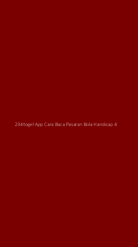 Tampilan Antarmuka Aplikasi 234togel App Cara Baca Pasaran Bola Handicap - 4