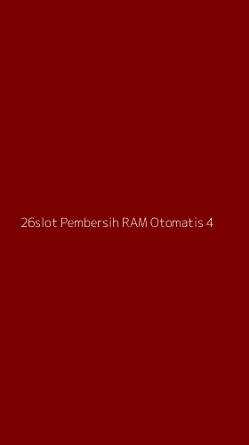 Tampilan Antarmuka Aplikasi 26slot Pembersih Ram Otomatis - 4