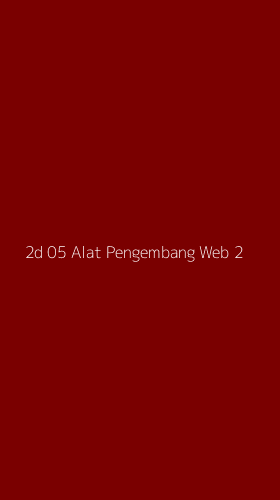 Tampilan Antarmuka Aplikasi 2d 05 Alat Pengembang Web - 2