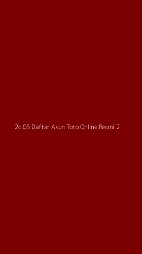 Tampilan Antarmuka Aplikasi 2d 05 Daftar Akun Toto Online Resmi - 2