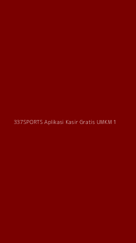 Tampilan Antarmuka Aplikasi 337sports Aplikasi Kasir Gratis Umkm - 1