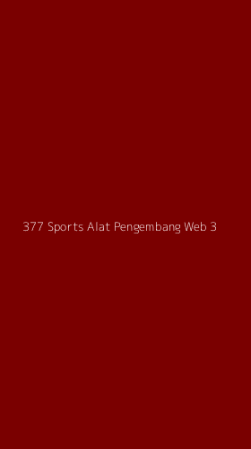 Tampilan Antarmuka Aplikasi 377 Sports Alat Pengembang Web - 3