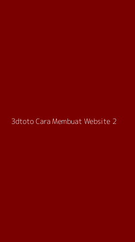 Tampilan Antarmuka Aplikasi 3dtoto Cara Membuat Website - 2