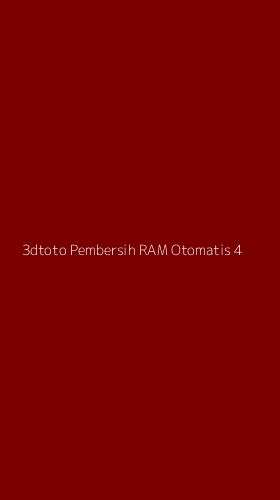 Tampilan Antarmuka Aplikasi 3dtoto Pembersih Ram Otomatis - 4