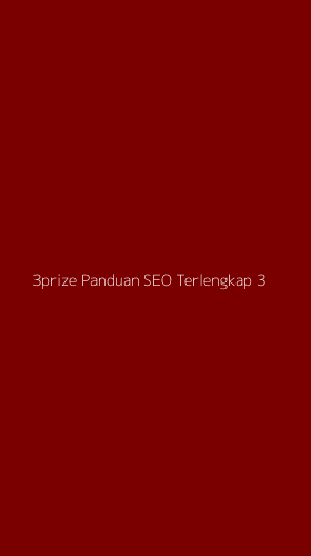 Tampilan Antarmuka Aplikasi 3prize Panduan Seo Terlengkap - 3