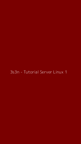 Tampilan Antarmuka Aplikasi 3s3n - Tutorial Server Linux - 1