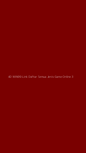 Tampilan Antarmuka Aplikasi 4d Win99 Link Daftar Semua Jenis Game Online - 3