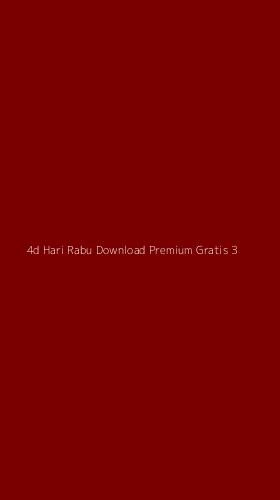 Tampilan Antarmuka Aplikasi 4d Hari Rabu Download Premium Gratis - 3