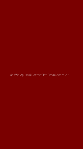 Tampilan Antarmuka Aplikasi 4d Win Aplikasi Daftar Slot Resmi Android - 1